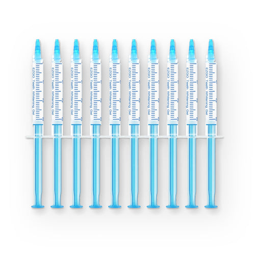 EZGO Teeth Whitening Gel Refill Syringes 22% Carbamide Peroxide 10 x 3ml