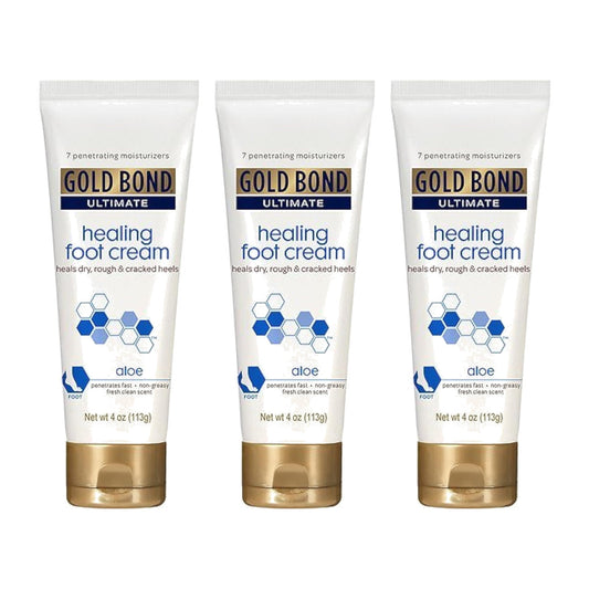 Gold Bond Ultimate Healing Foot Therapy Cream, 113 g (4 oz), Pack of 3