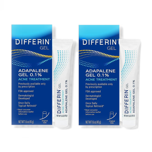 Differin Adapalene Gel 0.1% Acne Treatment 45g Pack of 2