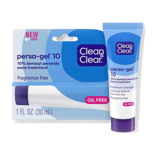 Clean & Clear Persa-Gel 10 Benzoyl Peroxide 10% Acne Gel 1 oz (28 g)