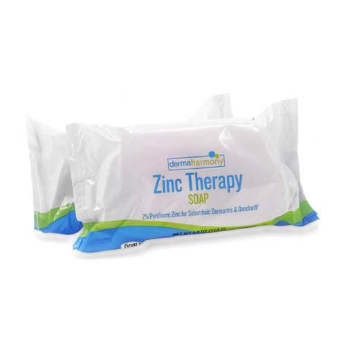 DermaHarmony Pyrithione Zinc 2% Soap 4 oz (113 g) - Pack of 2