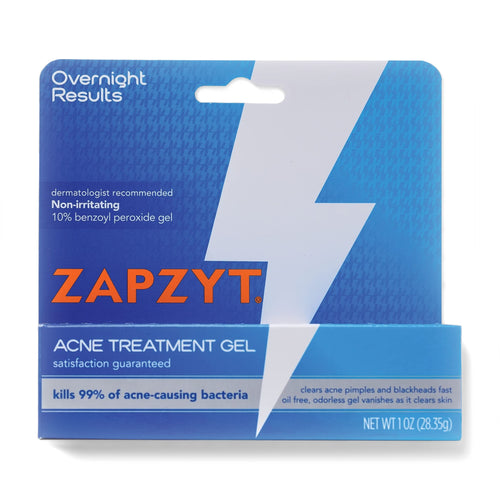 Zapzyt Acne Treatment Gel 10% Benzoyl Peroxide 1 oz