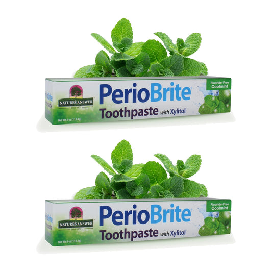 Nature's Answer PerioBrite Natural Toothpaste, Cool Mint, 113 g (4 oz), Pack of 2