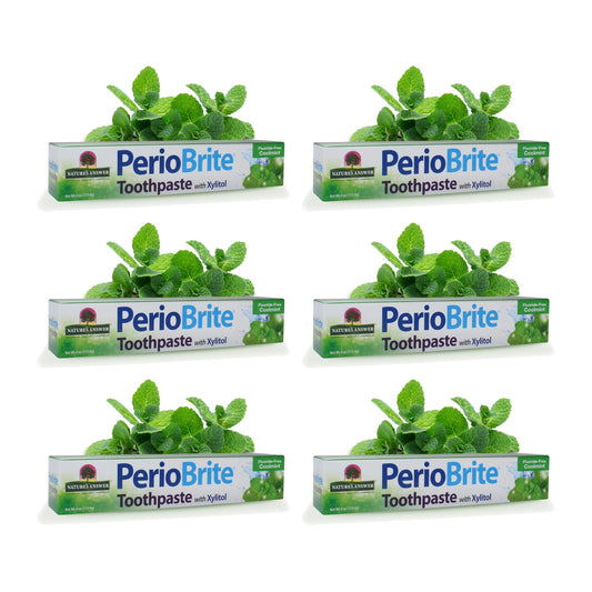 Nature's Answer PerioBrite Toothpaste Cool Mint 113 g (4 oz), Pack of 6