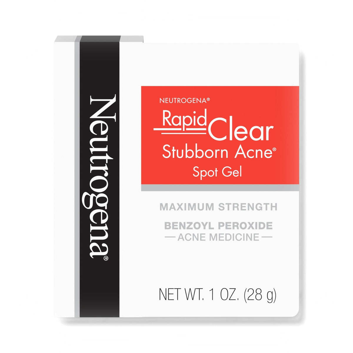 Neutrogena Rapid Clear Stubborn Acne Spot Gel 10% Benzoyl Peroxide 28 g — product view