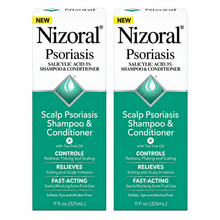 Nizoral Psoriasis Shampoo & Conditioner 3% Salicylic Acid 325 ml - Pack of 2
