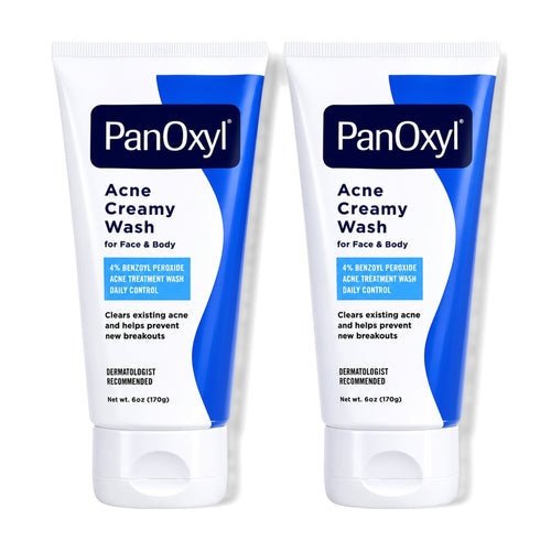 PanOxyl Creamy Wash 4% Benzoyl Peroxide 6 oz – Pack of 2