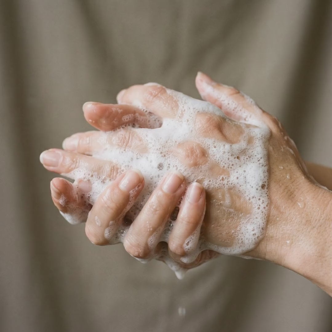 Nizoral A-D Anti-Dandruff Shampoo 1% Ketoconazole: rich shampoo lather close-up video