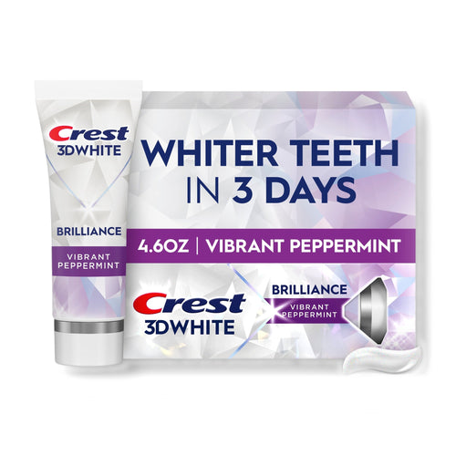 Crest 3D White Brilliance Toothpaste Vibrant Peppermint 4.6 oz