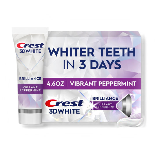Crest 3D White Brilliance Toothpaste Vibrant Peppermint 4.6 oz