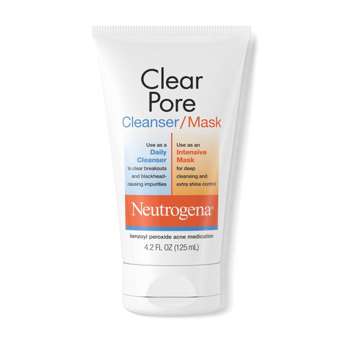 Neutrogena Clear Pore Cleanser/Mask 3.5% Benzoyl Peroxide 125 ml