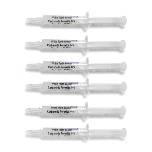 White Teeth Global Teeth Whitening Gel 44% Carbamide Peroxide 6 x 3ml Syringes