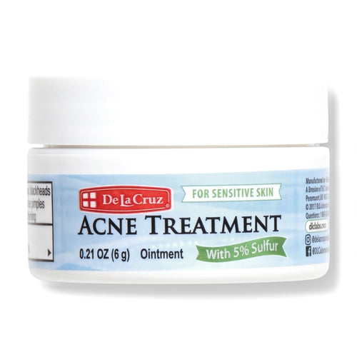 De La Cruz Sulfur 5% Acne Treatment Ointment 0.21 oz (6 g)