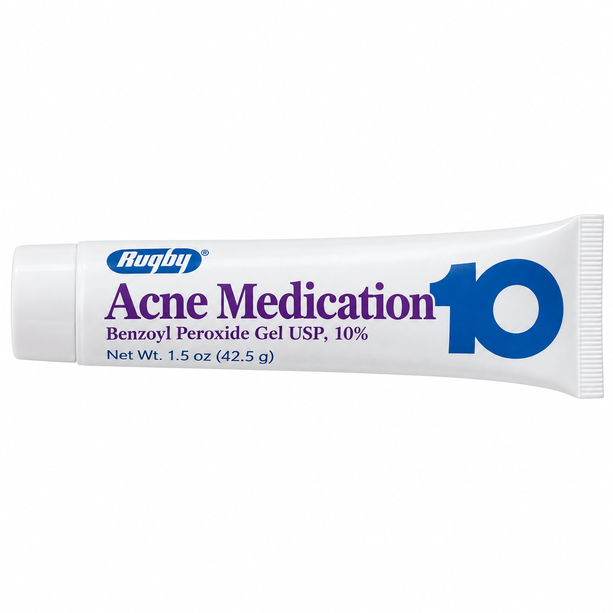 Rugby Acne Gel 10% Benzoyl Peroxide 1.5 oz (42.5 g)
