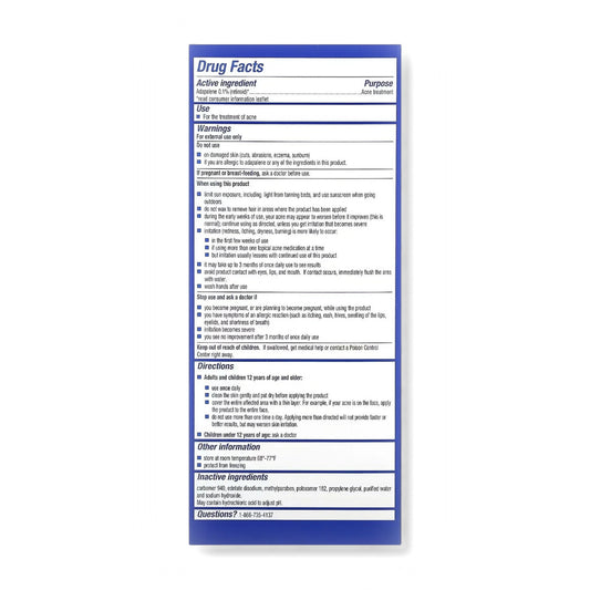 Adapalene 0.1% Acne Treatment Gel 15g