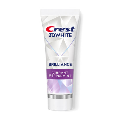 Crest 3D White Brilliance whitening toothpaste, Vibrant Peppermint 130 g tube