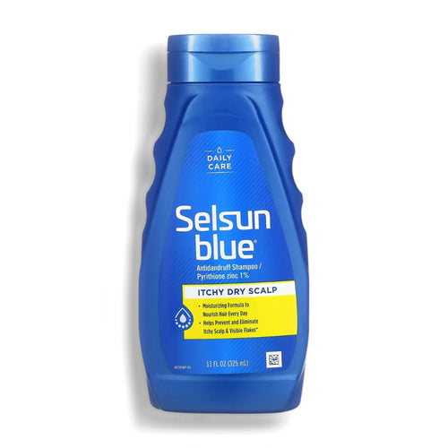 Selsun Blue Itchy Dry Scalp Shampoo 1% Pyrithione Zinc 325 ml