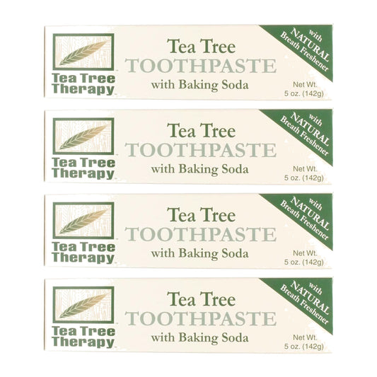 Tea Tree Therapy Toothpaste, 142 g (5 oz), Pack of 4