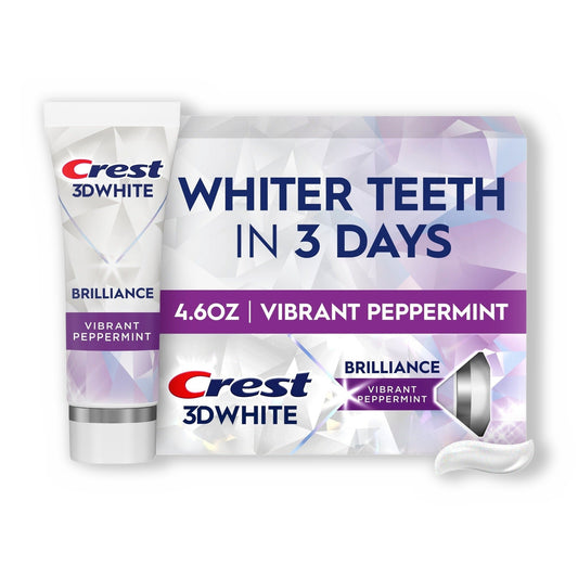 Crest 3D White Brilliance Toothpaste Vibrant Peppermint 4.6 oz