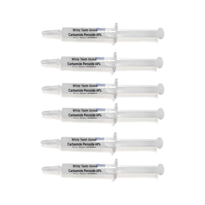 White Teeth Global Teeth Whitening Gel 44% Carbamide Peroxide 6 x 3ml Syringes