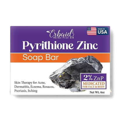 Erbaid Zinc Cleansing Bar 2% Pyrithione Zinc 4 oz