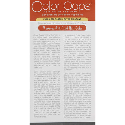 Developlus FCOP0002 Color Oops Hair Color Remover, Extra Strength, Extra Conditioning