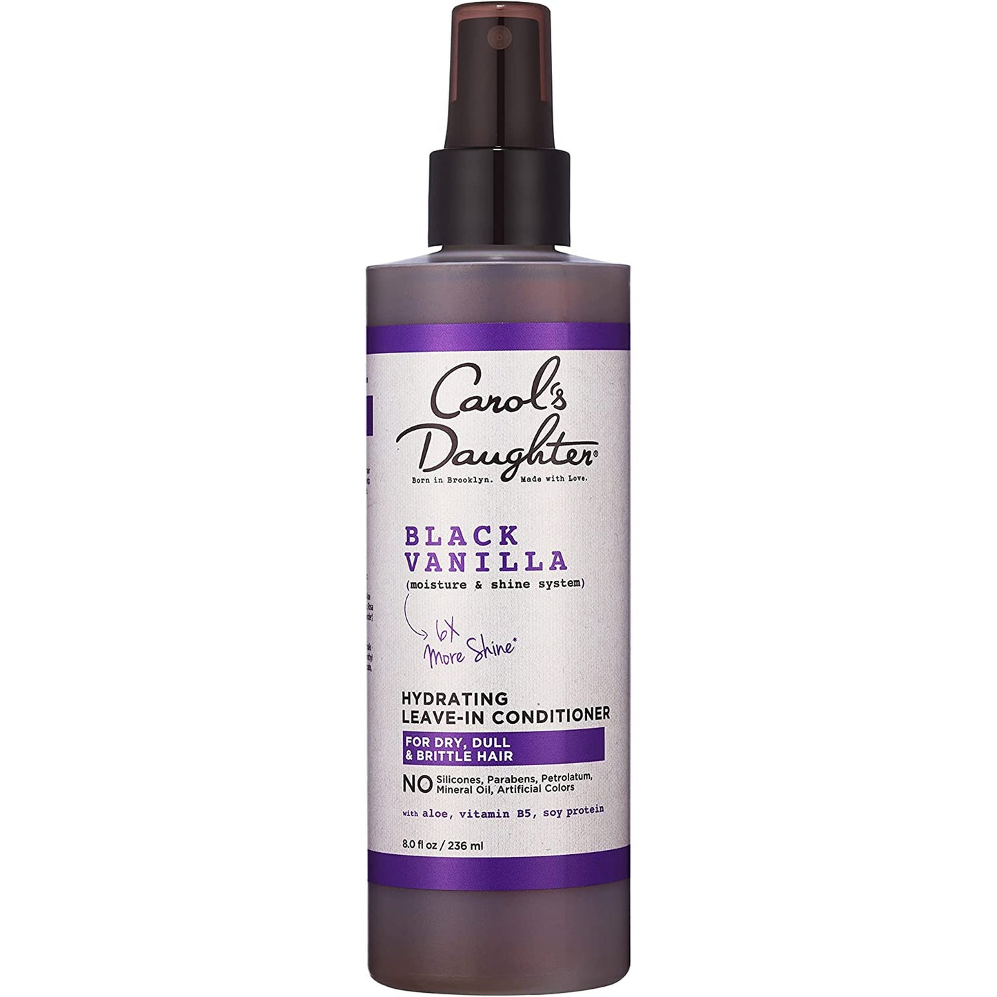 Carol’S Daughter Black Vanilla Moisture & Shine Leave in Conditioner for Dry Hair and Dull Hair, with Aloe, Vitamin B5 and Wheat Protein, 8 Fl Oz