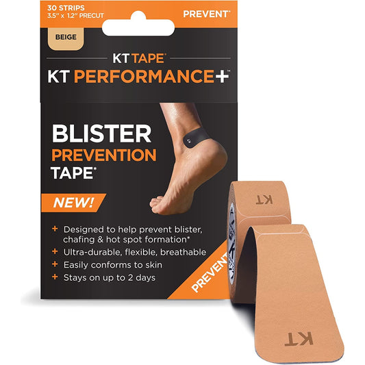 KT Tape KT Performance+ Blister Prevention Tape, Designed for Athletes, Breathable, Durable, Conforming, Precut 3.5 Inch Strips