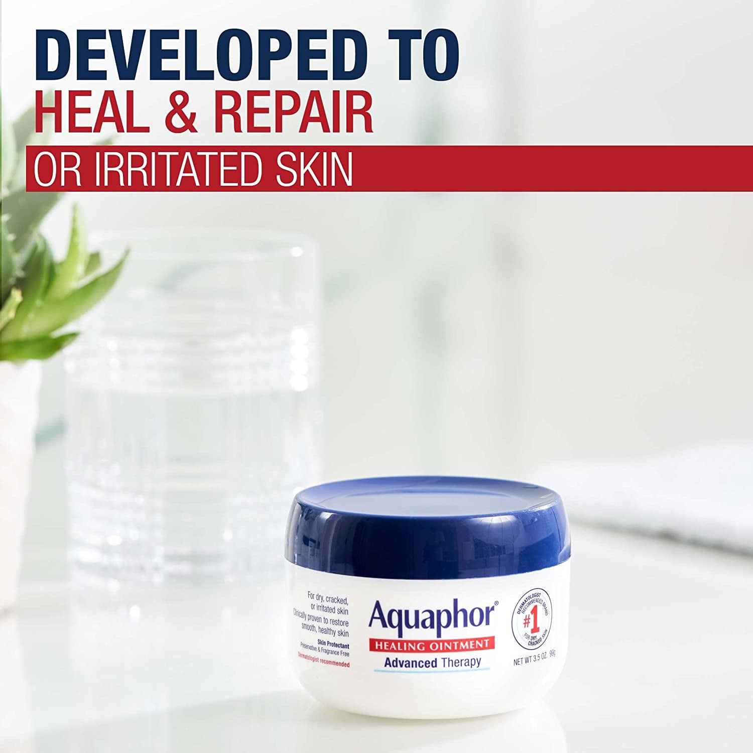 Aquaphor U-SC-2615 First Aid Ointment Jar, 3.5Oz