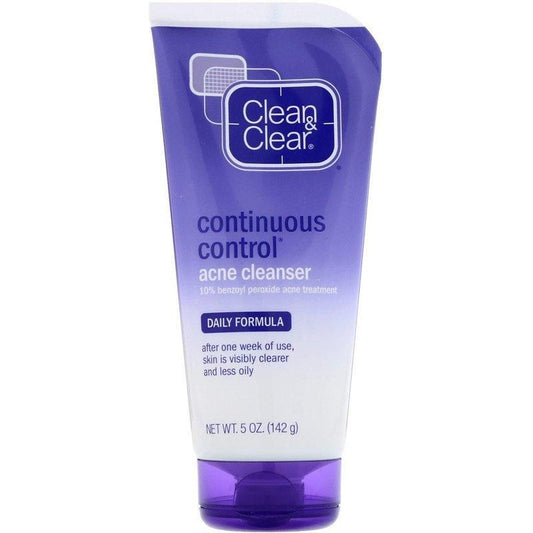 Clean & Clear, Continuous Control Acne Cleanser, Daily Formula, 5 oz (142 g) - USA in UK