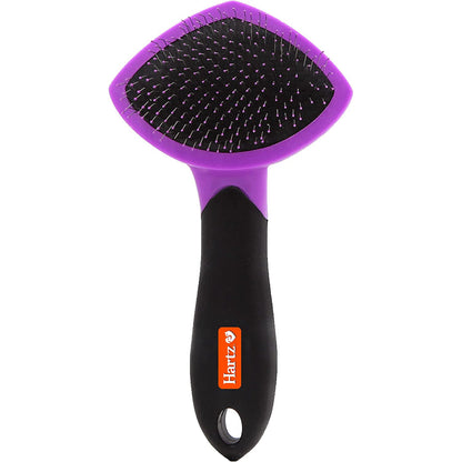 HARTZ, Groomer'S Best Small Slicker Brush for Cats and Small Dogs, Black/Violet, 1 Count