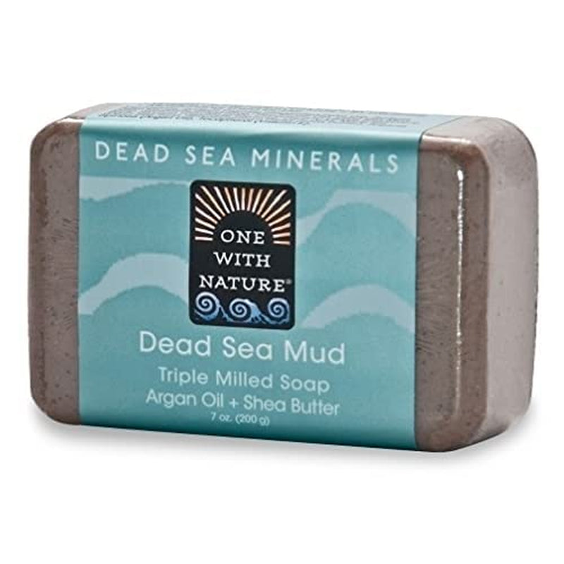 One with Nature Dead Sea Mud Dead Sea Minerals Soap, 7 Ounce Bar