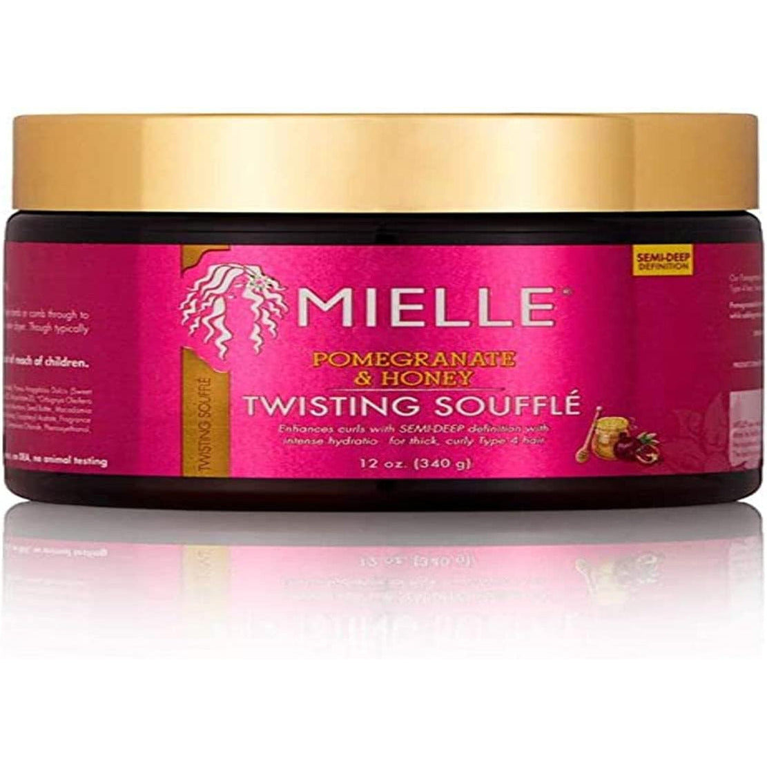 Mielle Organics Pomegranate & Honey Twisting Souffle 340 G, White, 340 Ml (Pack of 1)