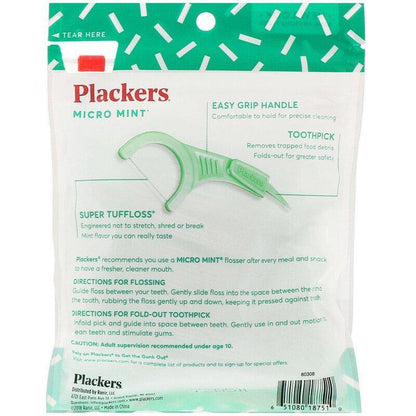 Plackers Micro Mint Dental Flossers 75 - USA in UK