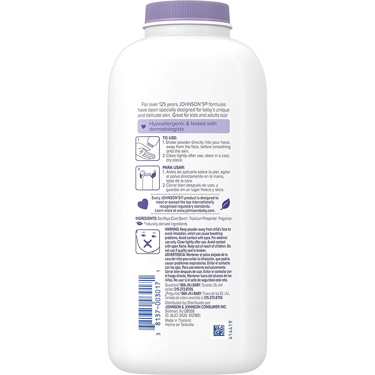 Johnsons Baby Powder with Lavender and Chamomile 445 Ml