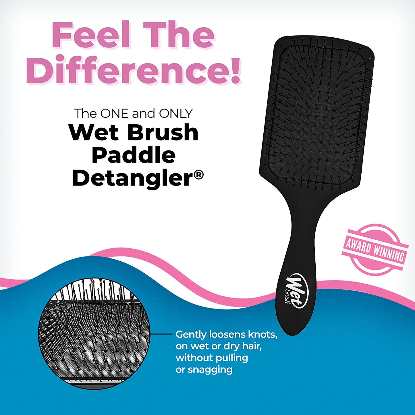 Wetbrush Paddle, Black