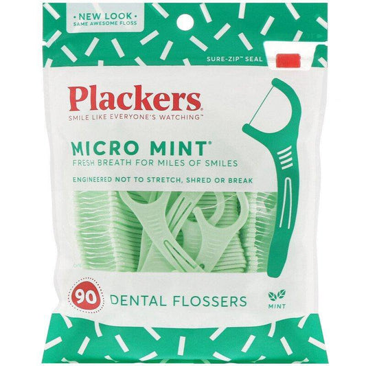 Plackers Micro Mint Dental Flossers 90 - USA in UK