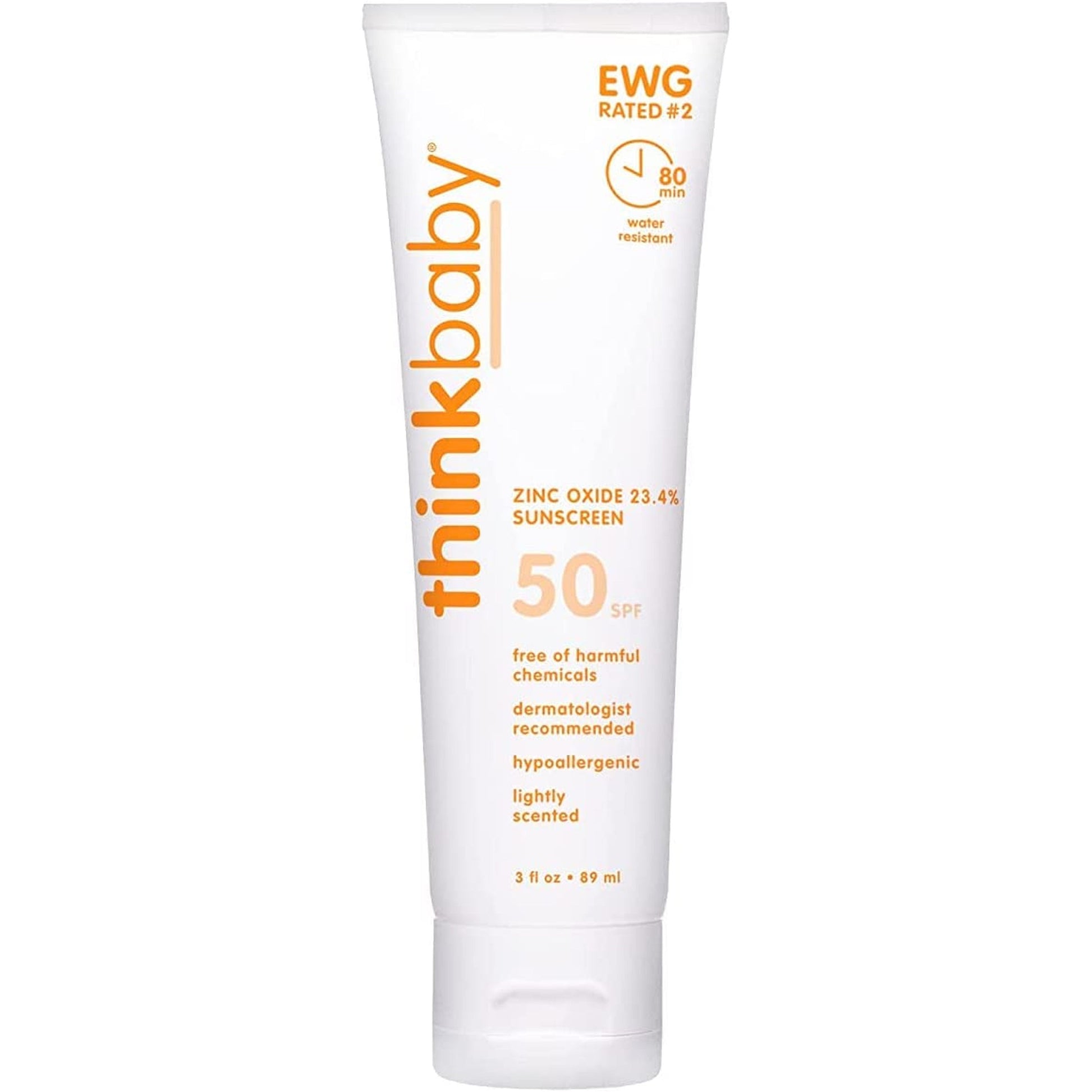 THINKBABY, SUNSCREEN,BABY,SPF50+ 3 OZ (Pack of 2) by Thinkbaby