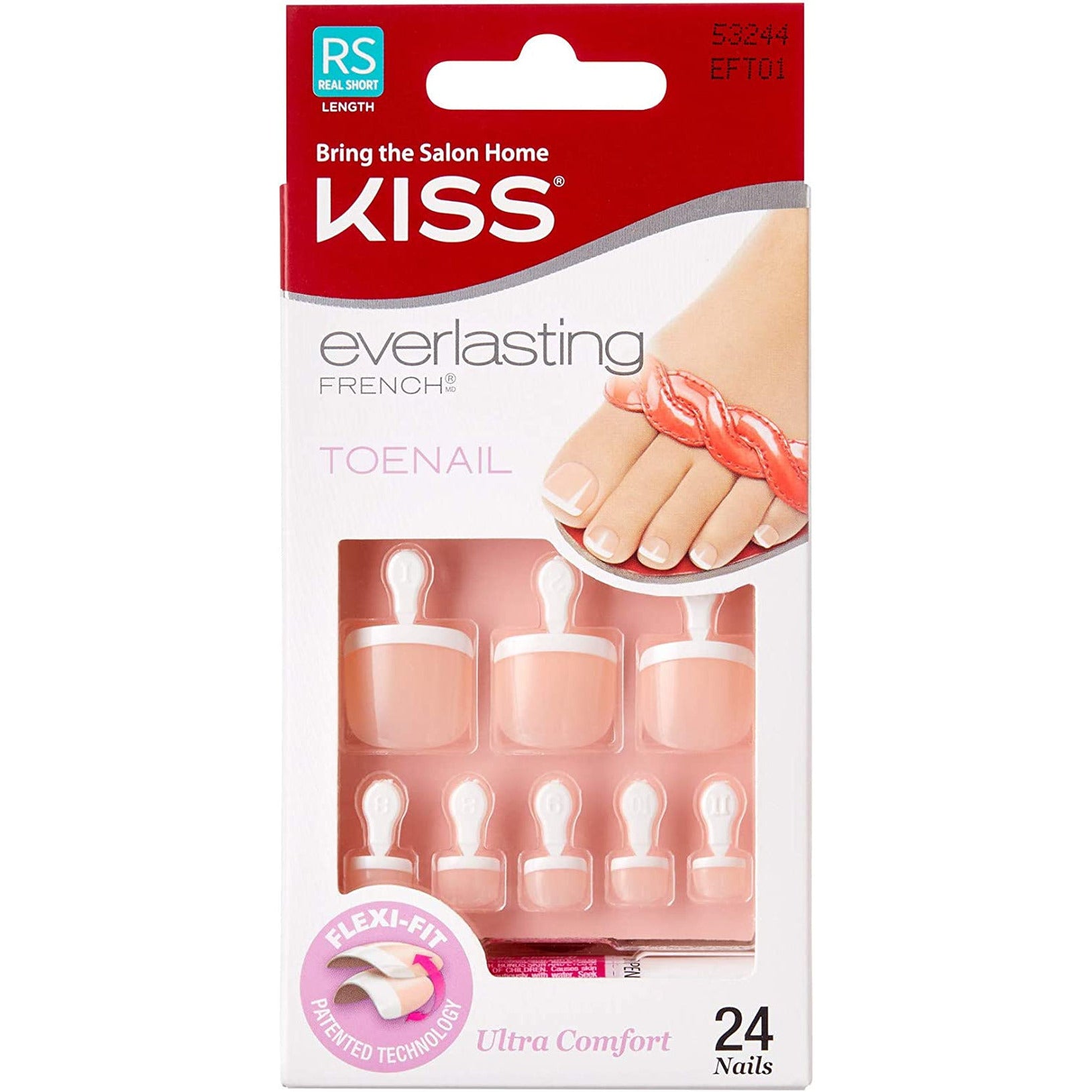 Kiss Everlasting French Toenail Kit - Limitless