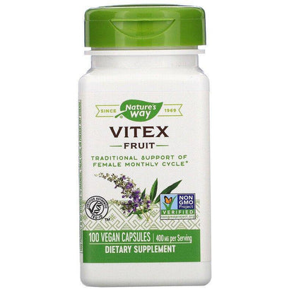 Nature's Way Vitex Fruit 400 Mg 100 Capsules - USA in UK