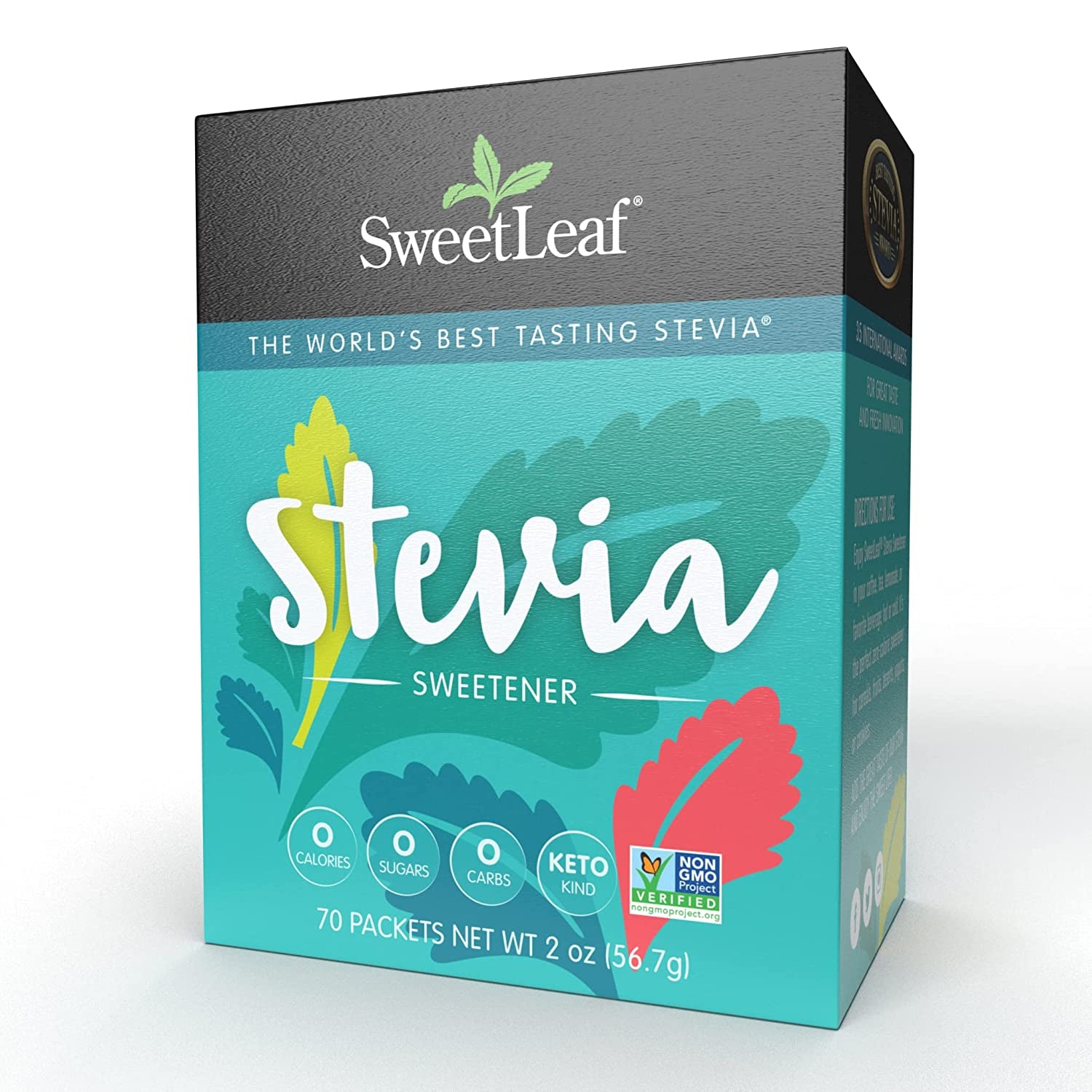 Sweetleaf Natural Stevia Sweetener, 70 Count