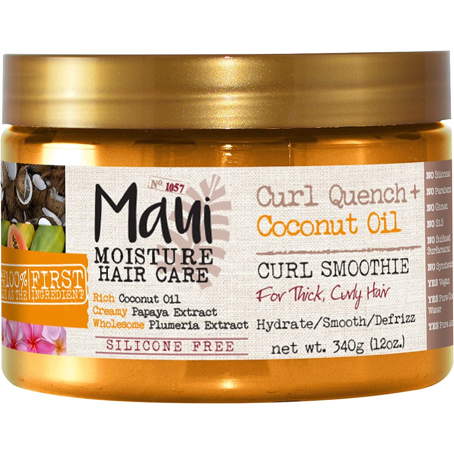 Maui Moisture Quench + Coconut Oil Curl Smoothie, 12 Ounce