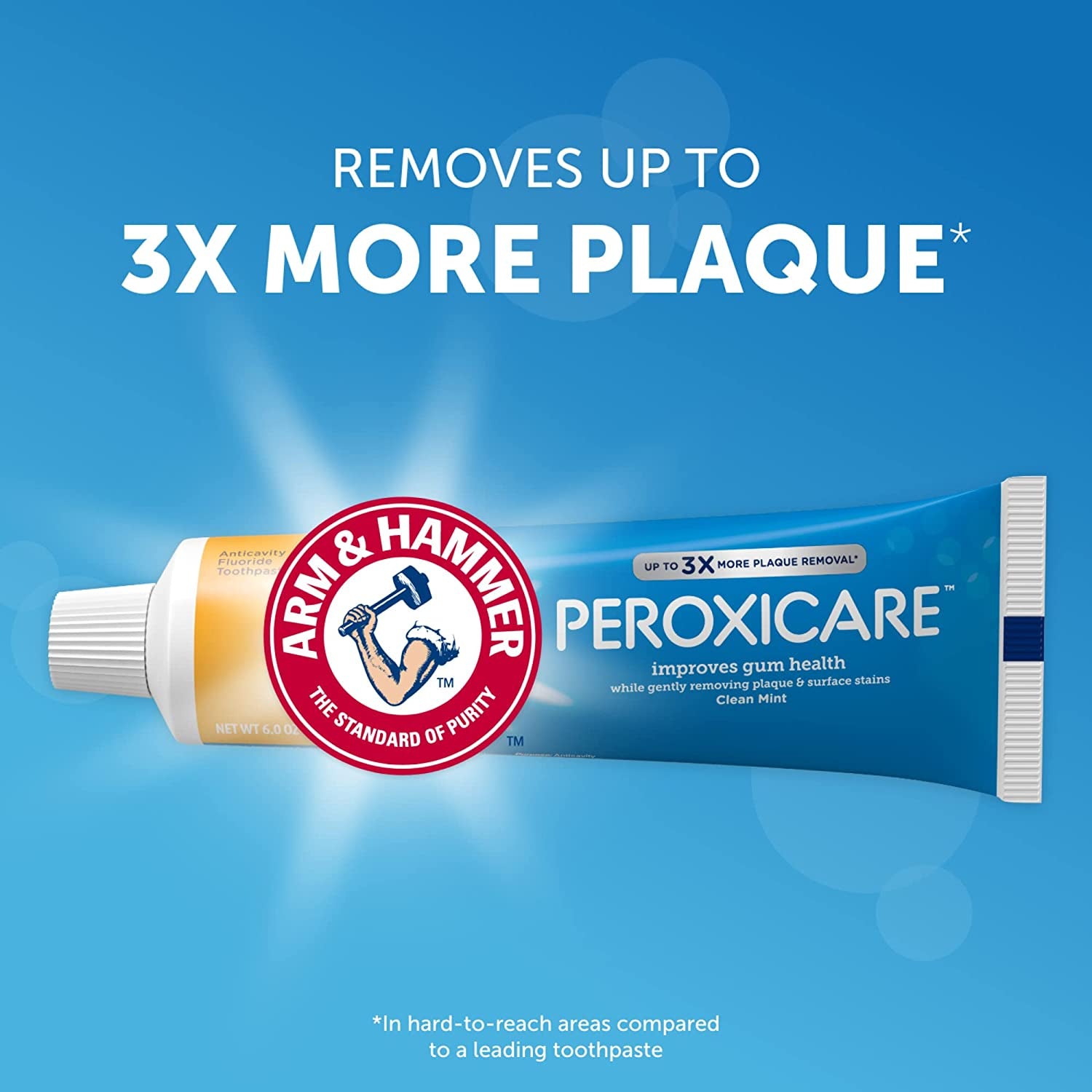 Arm & Hammer Peroxicare Tartar Control Fluoride Toothpaste with Baking Soda & Peroxide-6 Oz, 2 Pk