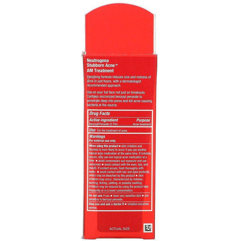 Neutrogena, Stubborn Acne AM Treatment, 2.0 oz (56 g) - USA in UK