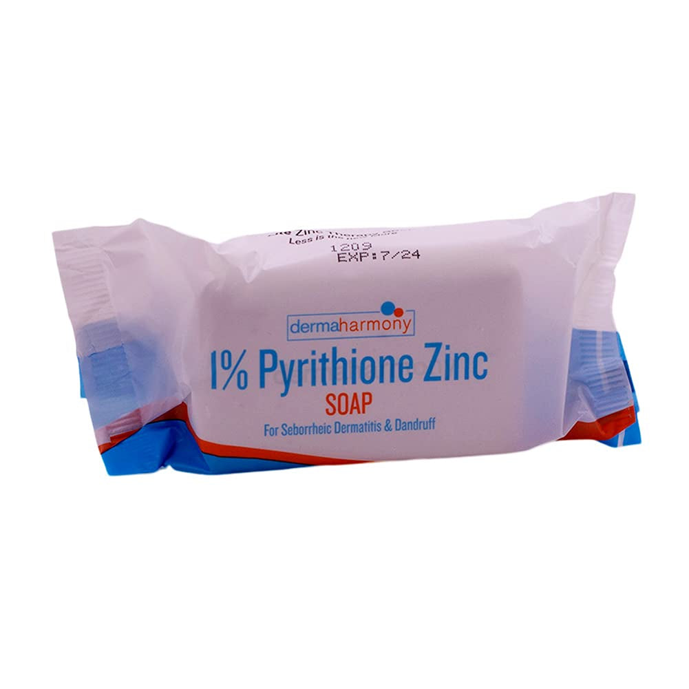 Dermaharmony 1% Pyrithione Zinc (Znp) Bar Soap 4 Oz - Crafted for Those with Skin Conditions - Seborrheic Dermatitis, Dandruff, Psoriasis, Eczema, Etc.