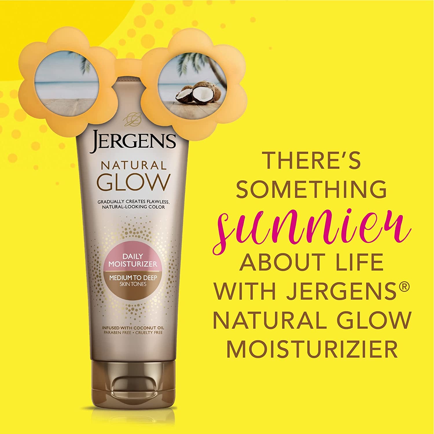 Jergens Nat Glow Med/Tan Size 7.5Z Jergens Natural Glow Daily Moisturizer for Medium/Tan Skin