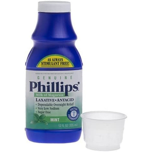 Phillips' Genuine Milk of Magnesia, Fresh Mint, 355Ml