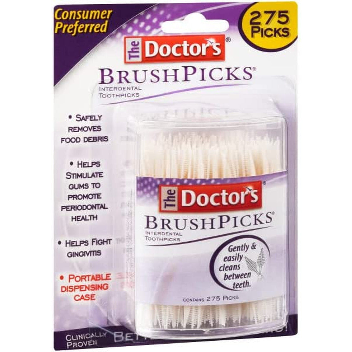 Doctors Brush Picks 275 Count (3 Pack)