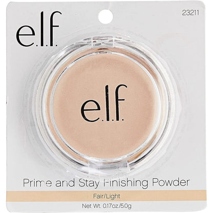 E.L.F. Prime & Stay Finishing Powder, Sets Makeup, Controls Shine & Smooths Complexion, Sheer, 0.17 Oz (4.8G)