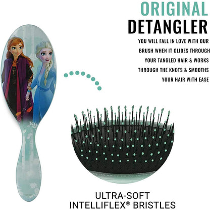 Wetbrush Original Detangler Hairbrush, Unisex Intelliflex Bristles, Pain-Free Brushing, Disney Frozen Guiding Spirit Anna & Elsa